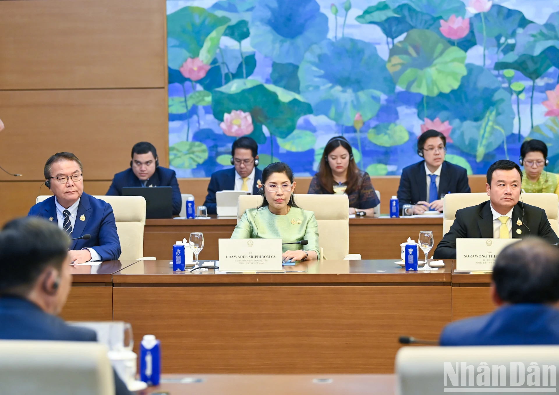 [Ảnh] Chủ tịch Quốc hội Trần Thanh Mẫn hội kiến Thủ tướng Thái Lan Paetongtarn Shinawatra ảnh 8