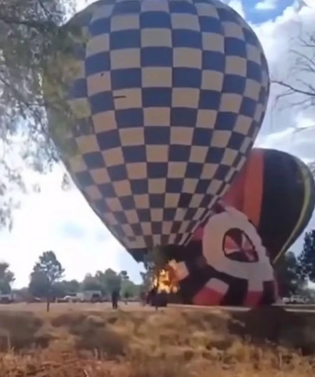 Globo aerostático se incendia, hombre muere tras salvar a 2 personas - 1