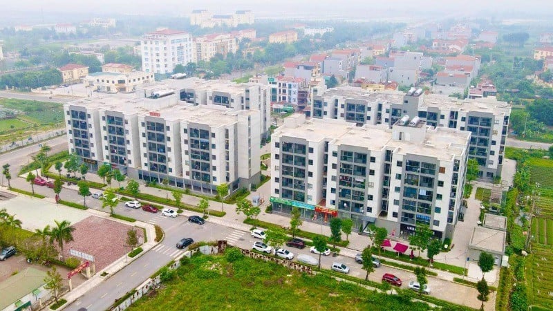 Khu nhà ở xã hội tại khu đô thị mới Thanh Lâm - Đại Thịnh 2, huyện Mê Linh, Hà Nội.