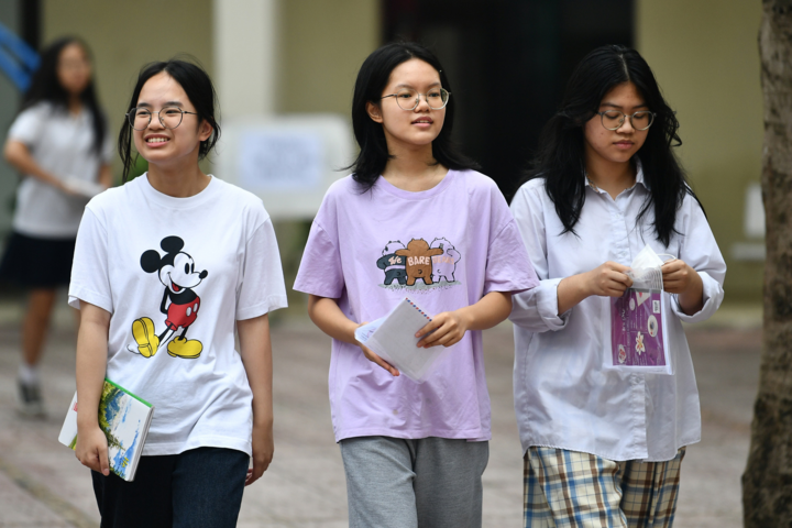 Học sinh thi vào lớp 10 tại Hà Nội năm 2024. (Ảnh: Phạm Hải)