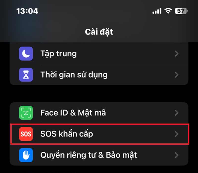 Emergency SOS