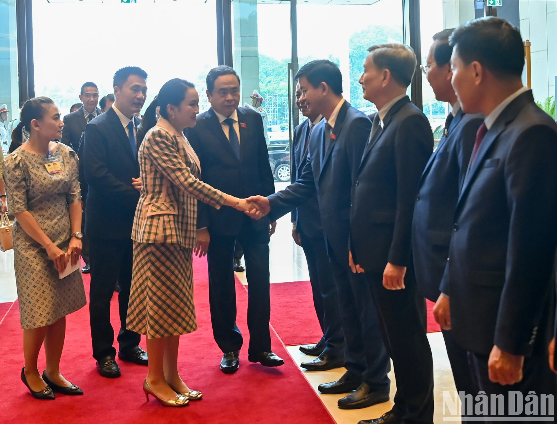 [Ảnh] Chủ tịch Quốc hội Trần Thanh Mẫn hội kiến Thủ tướng Thái Lan Paetongtarn Shinawatra ảnh 3