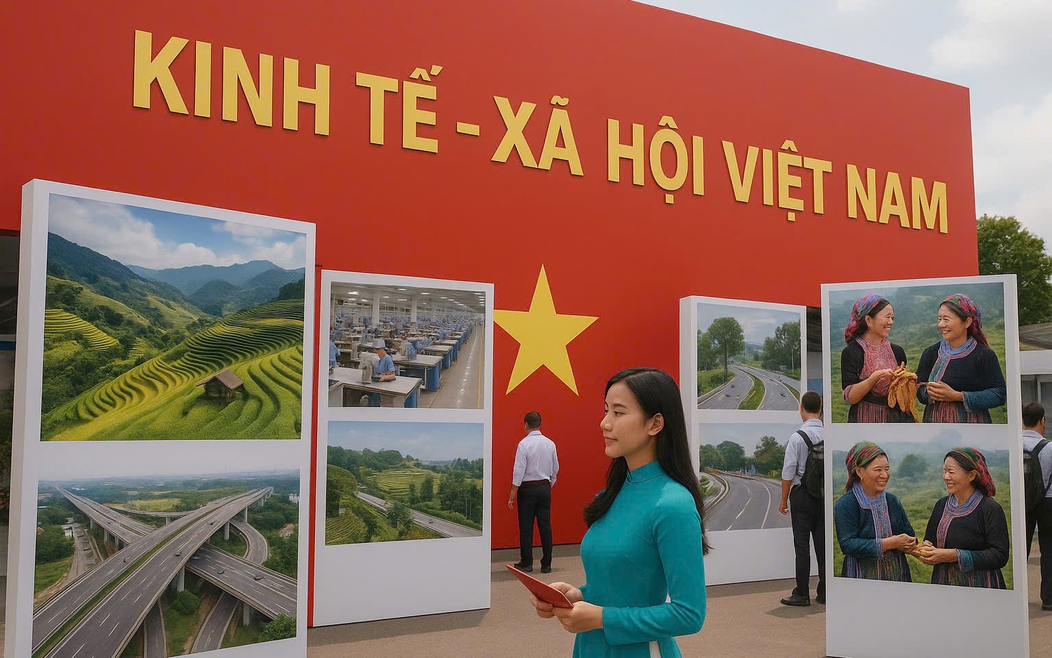 Chuẩn bị Triển lãm thành tựu kinh tế xã hội nhân dịp 80 năm ngày Quốc khánh