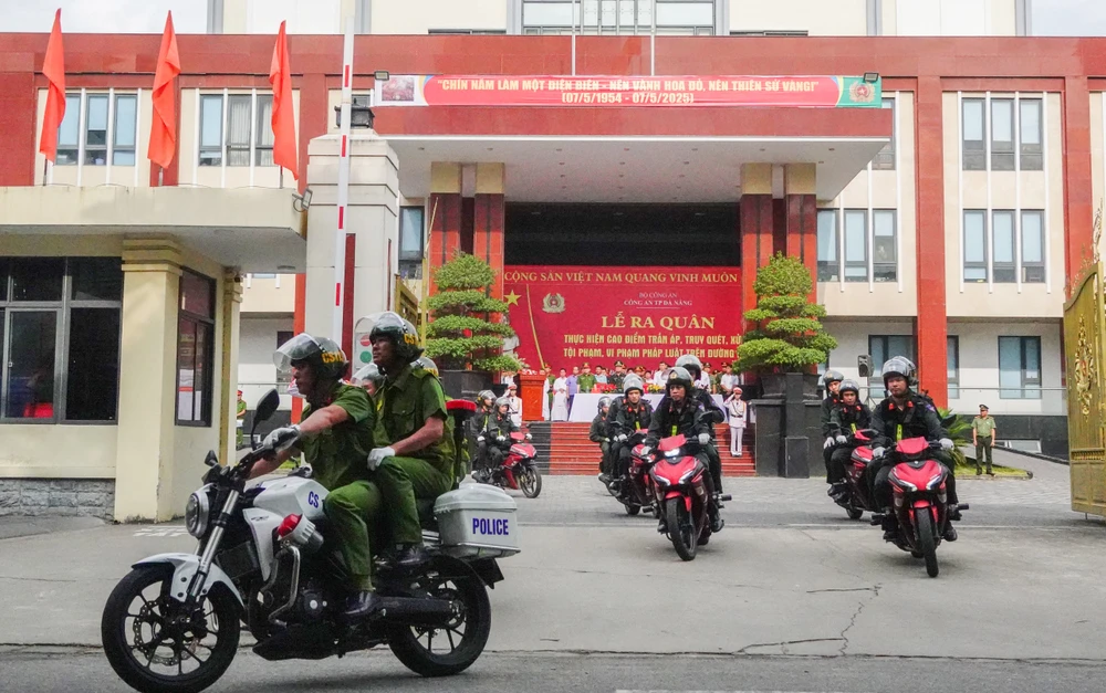 機動警察隊は、ピーク時の重要な部隊の一つとなるでしょう。写真：XUAN QUAYNH