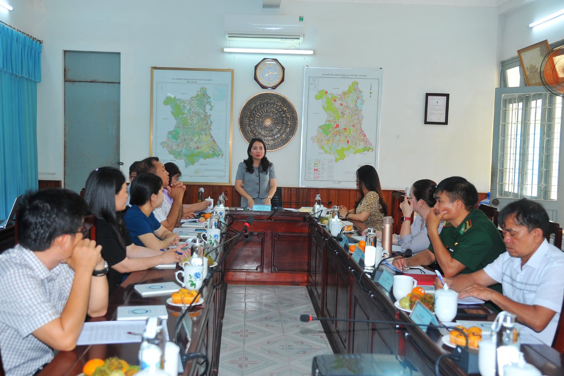 Lãnh đạo Sở NN&MT phát biểu tại hội nghị. Ảnh: ANH NGỌC 