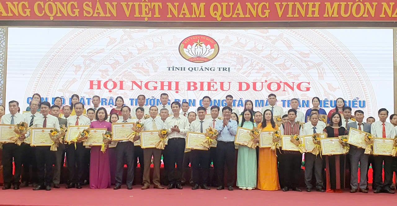 Commendation of exemplary front officers and heads of front work committees for the period 2020-2025