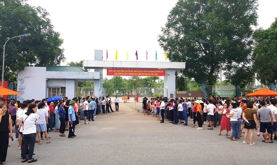 Vinh Yen Secondary School conducted student capacity assessment on June 11.