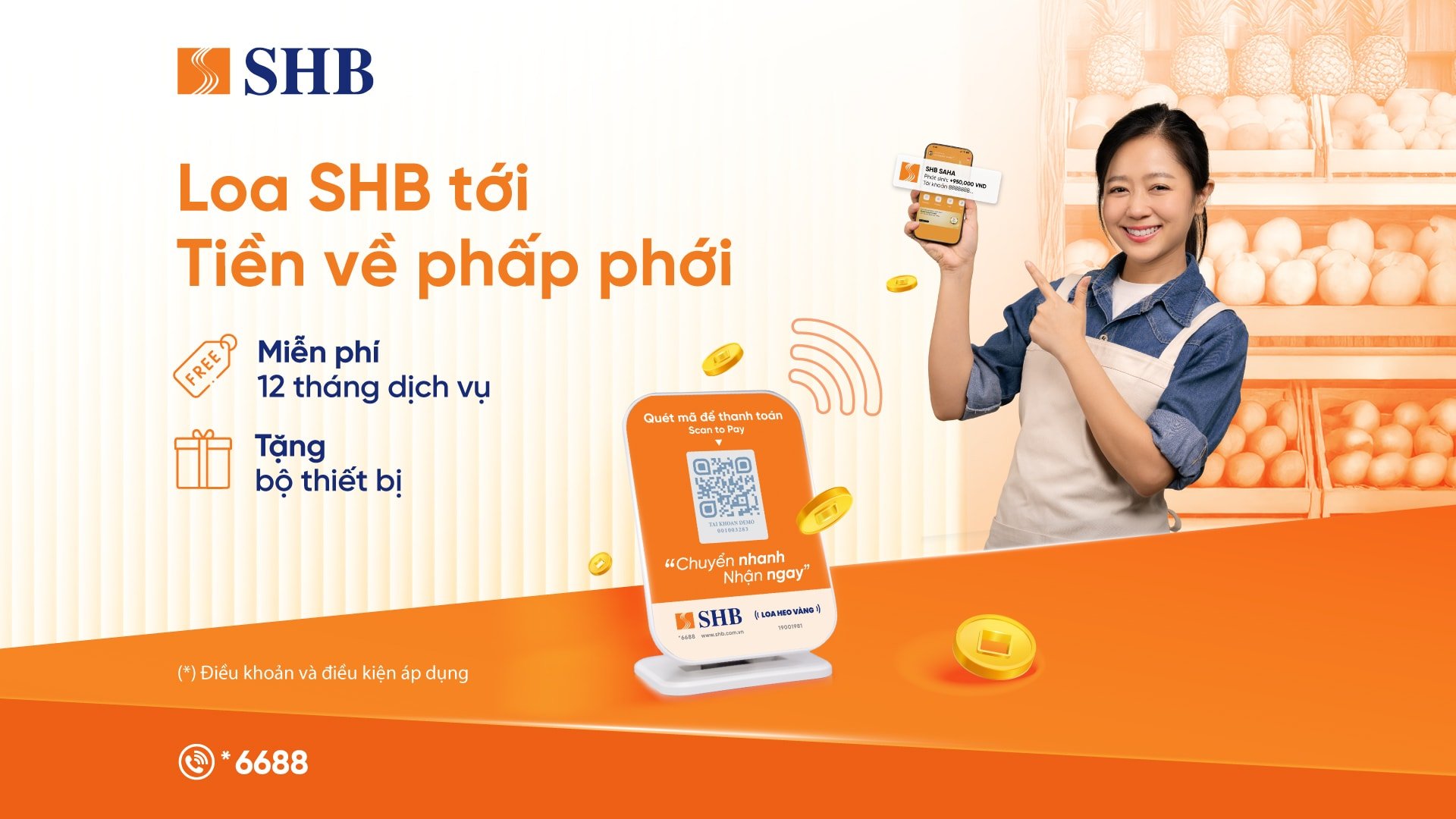 SHB ra mắt dịch vụ Loa thanh toán hỗ trợ khách hàng phòng tránh gian lận giao dịch
