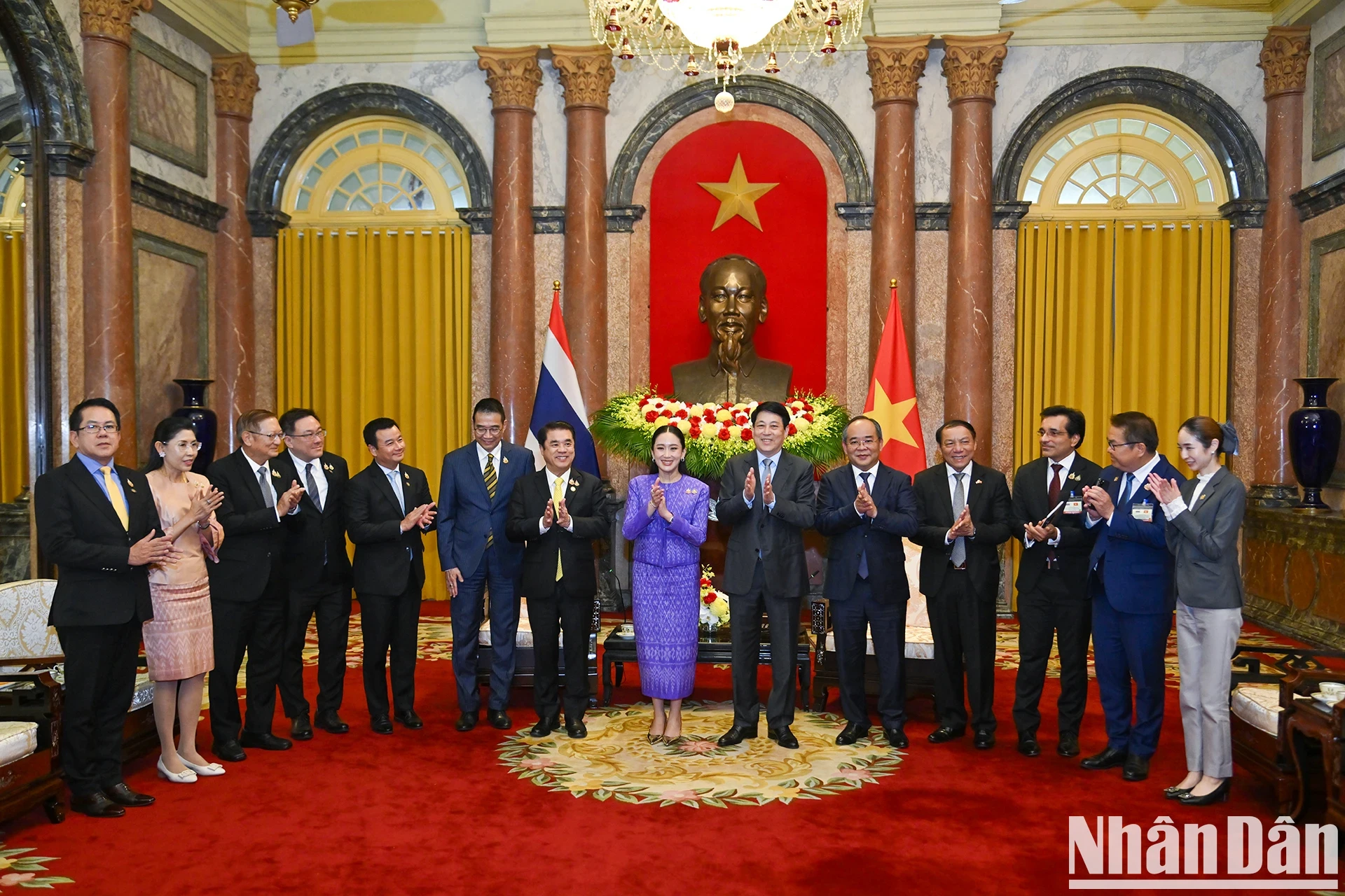 [Ảnh] Chủ tịch nước Lương Cường tiếp Thủ tướng Vương quốc Thái Lan Paetongtarn Shinawatra ảnh 8