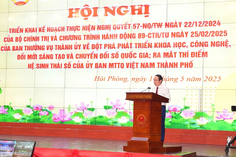 Hải Phòng ra mắt thí điểm “Hệ sinh thái số” ảnh 1