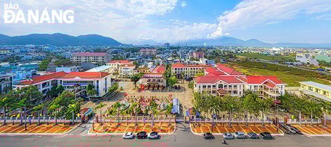 Kinh tế - xã hội quận Liên Chiểu ngày càng phát triển theo hướng năng động và hiện đại.  TRONG ẢNH: Đô thị trung tâm quận Liên Chiểu với diện mạo khang trang. Ảnh: P.V