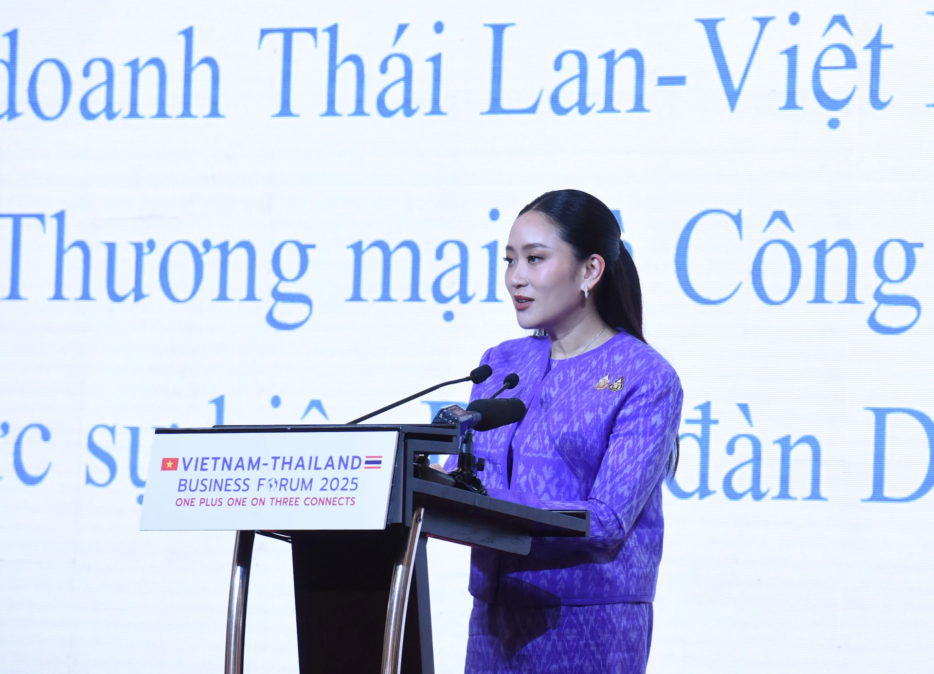 [Ảnh] Thủ tướng Phạm Minh Chính và Thủ tướng Vương quốc Thái Lan Paetongtarn Shinawatra dự Diễn đàn Doanh nghiệp Việt Nam-Thái Lan 2025 ảnh 5