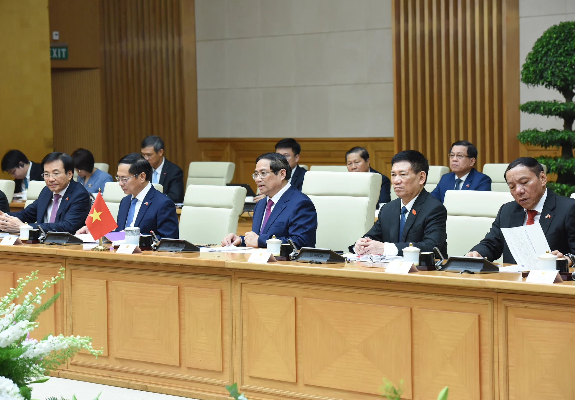 [Ảnh] Thủ tướng Phạm Minh Chính hội đàm với Thủ tướng Vương quốc Thái Lan Paetongtarn Shinawatra ảnh 3