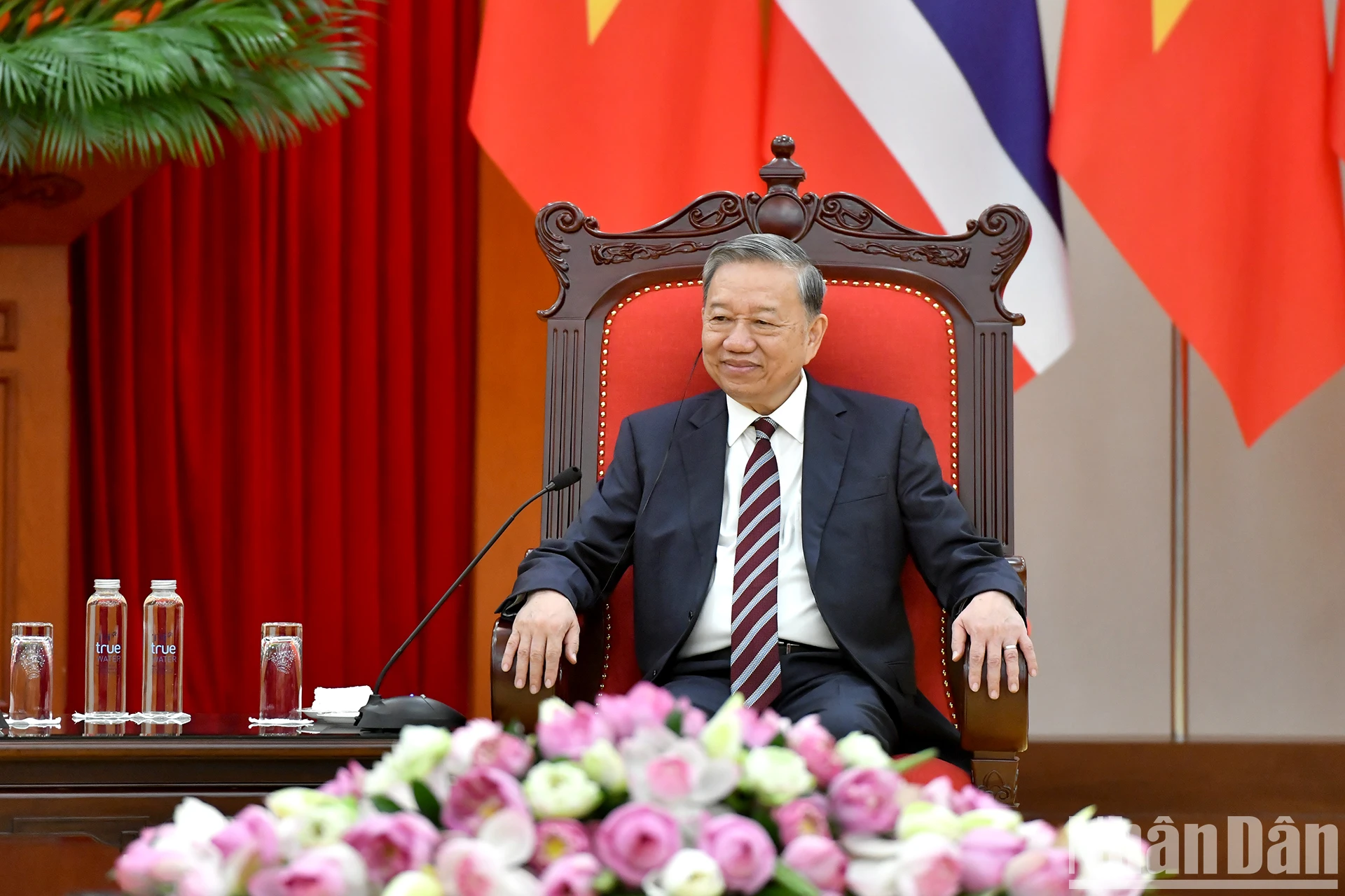 [Ảnh] Tổng Bí thư Tô Lâm tiếp Thủ tướng Vương quốc Thái Lan Paetongtarn Shinawatra ảnh 2