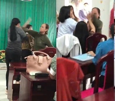 Khai trừ đảng nữ giáo viên cùng người nhà hành hung đồng nghiệp tại cuộc họp - Ảnh 1.