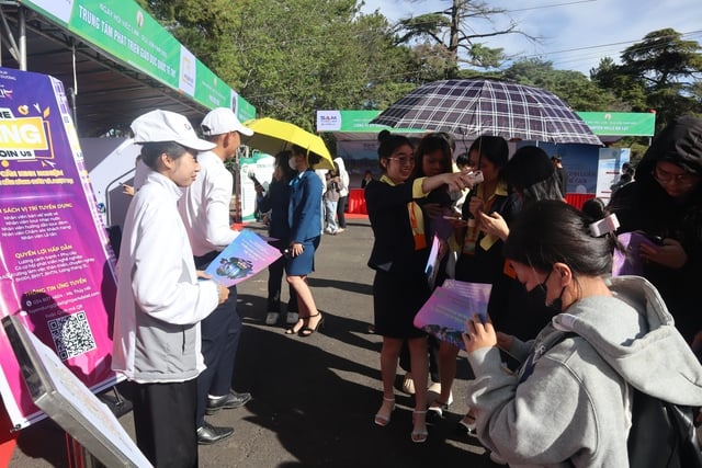 Hàng ngàn sinh viên đến với ngày hội việc làm – DLU Job Fair 2025 - Ảnh 6.