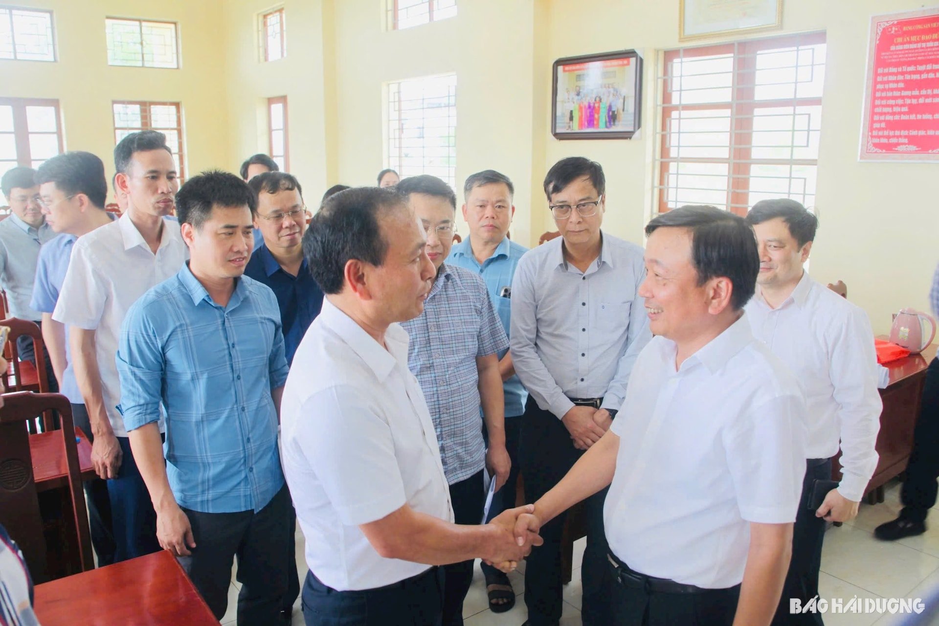 Thứ trưởng Bộ Xây dựng Nguyễn Danh Huy ghi nhận sự nỗ lực của Hải Dương trong triển khai dự án với tinh thần quyết liệt, thần tốc 
