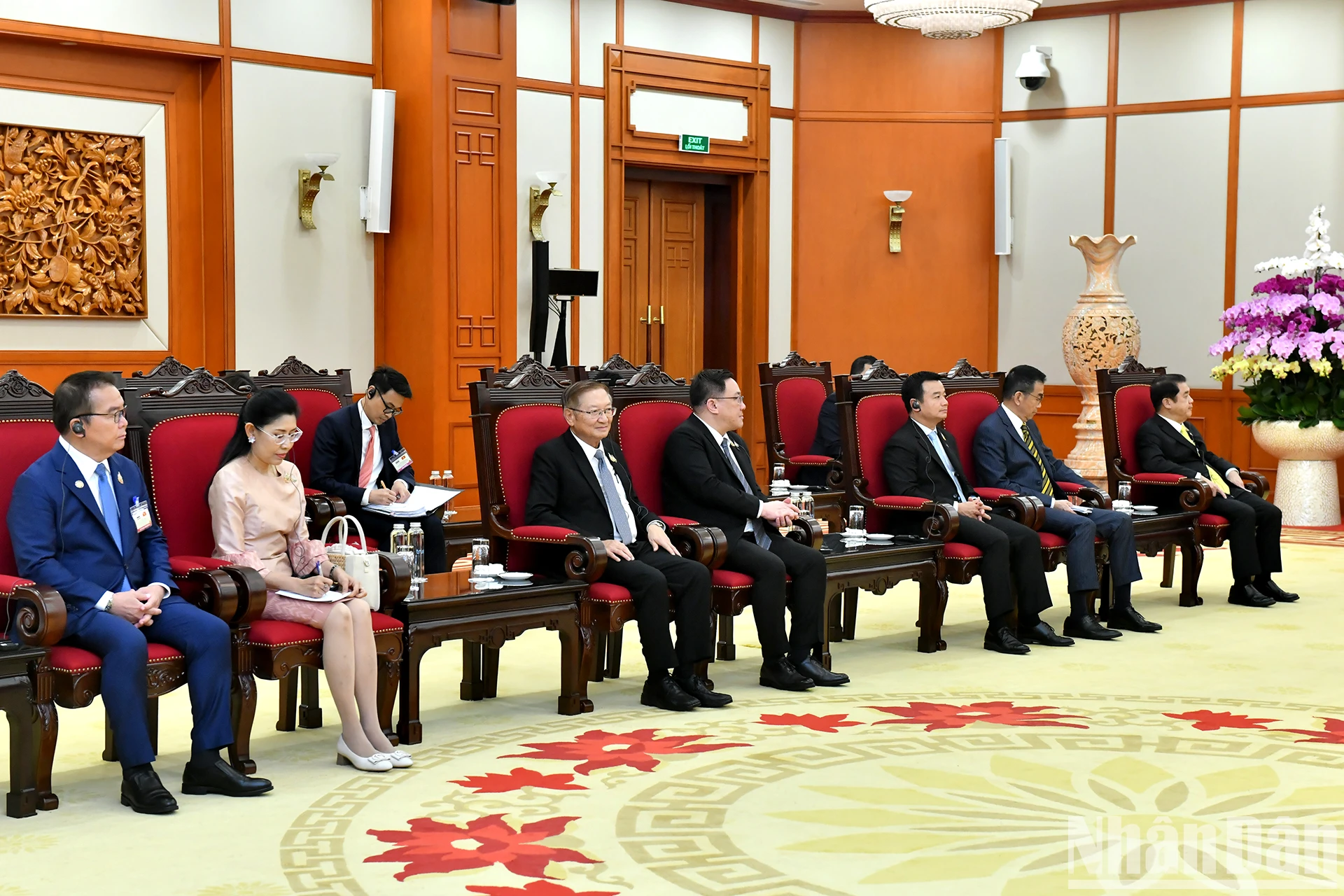 [Ảnh] Tổng Bí thư Tô Lâm tiếp Thủ tướng Vương quốc Thái Lan Paetongtarn Shinawatra ảnh 5