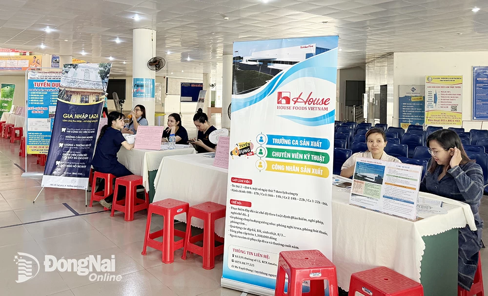 Nhiều vị trí việc làm ở Đồng Nai vắng lao động đến phỏng vấn tại sàn việc làm. Ảnh: Bích Nhàn