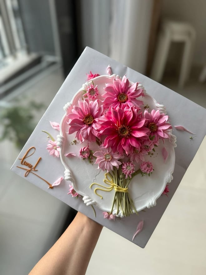 Chàng trai nặn hoa từ kem tươi khiến dân mạng không tin nổi vì quá giống hoa thật - Ảnh 12.