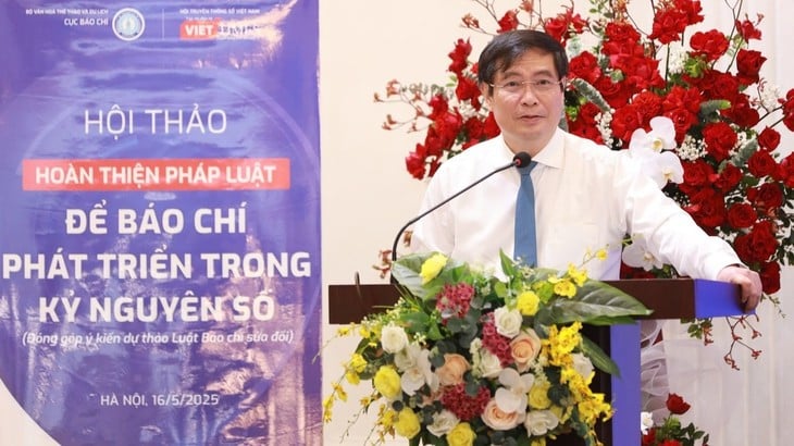 Ông Phan Xuân Thủy - Phó Trưởng ban Tuyên giáo và Dân vận Trung ương phát biểu khai mạc hội thảo - Ảnh: DANH KHANG