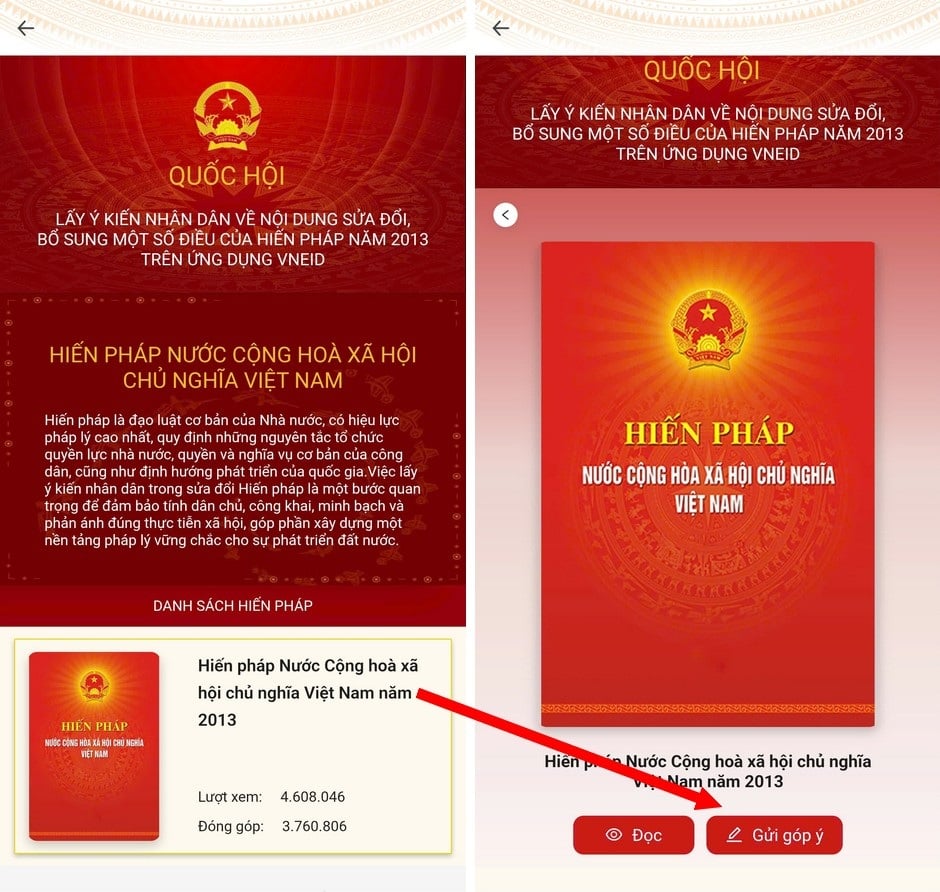 Hướng dẫn cách góp ý sửa đổi Hiến pháp thông qua ứng dụng VNeID - 6