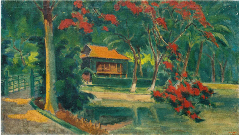 Nhà Bác ở Phủ Chủ tịch | Lương Xuân Nhị | Sơn dầu | 1970