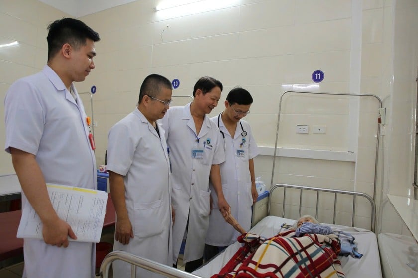 Sau khi mổ và quá trình theo dõi, điều trị, hiện tại sức khỏe bệnh nhân H ổn định, dự kiến trong vài ngày tới được xuất viện. Ảnh: CTV