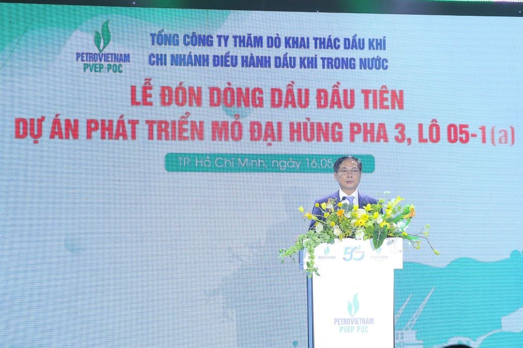 Phó Thủ tướng Chính phủ Bùi Thanh Sơn phát biểu tại buổi Lễ