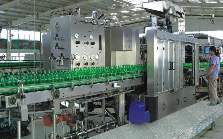 Dây chuyền sản xuất nước ép trái cây của Công ty Cổ phần Nước giải khát Wana (Khu công nghiệp Châu Đức, Bà Rịa-Vũng Tàu).  (Ảnh: TTXVN)