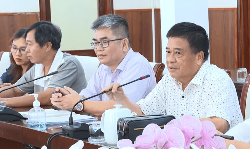 ผู้นำกลุ่ม Tân Thanh Do กล่าวสุนทรพจน์ในการประชุม ที่มา : NTV.