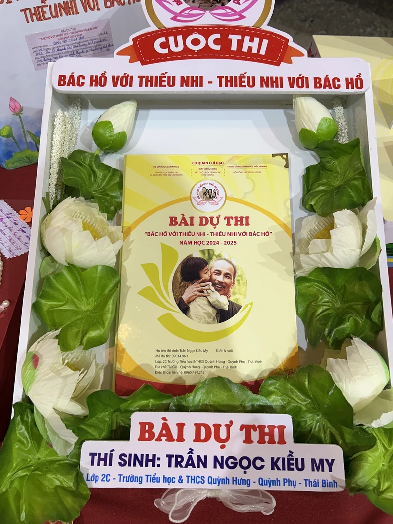 Thiếu nhi thể hiện tình cảm kính yêu với Bác Hồ qua nhiều bài viết, tranh vẽ ý nghĩa ảnh 3