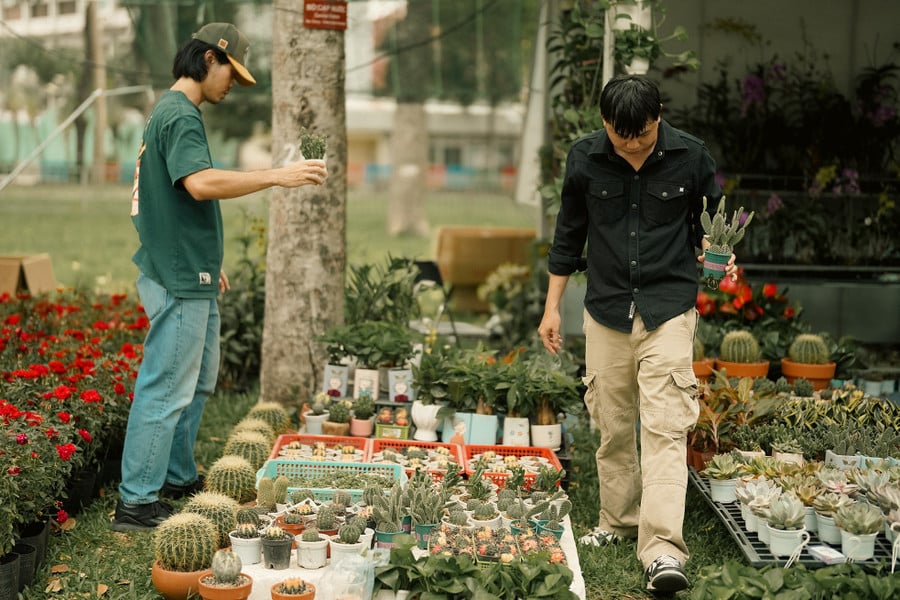 Lễ hội cũng mang đến nhiều sản phẩm phục vụ cho việc trồng hoa cũng như nhiệt tình tư vấn chuyên môn cho người trồng.