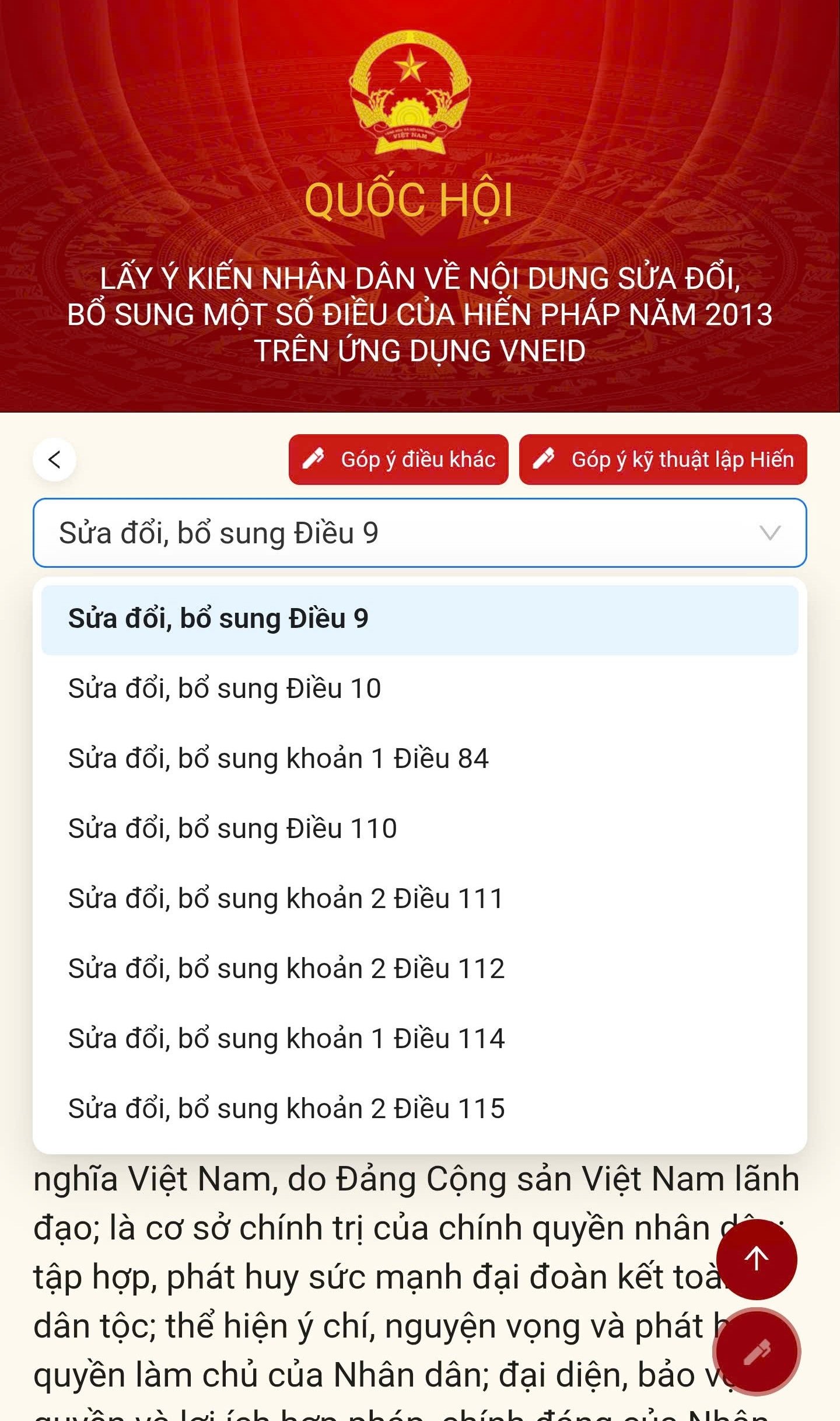 Hướng dẫn cách góp ý sửa đổi Hiến pháp thông qua ứng dụng VNeID - 5