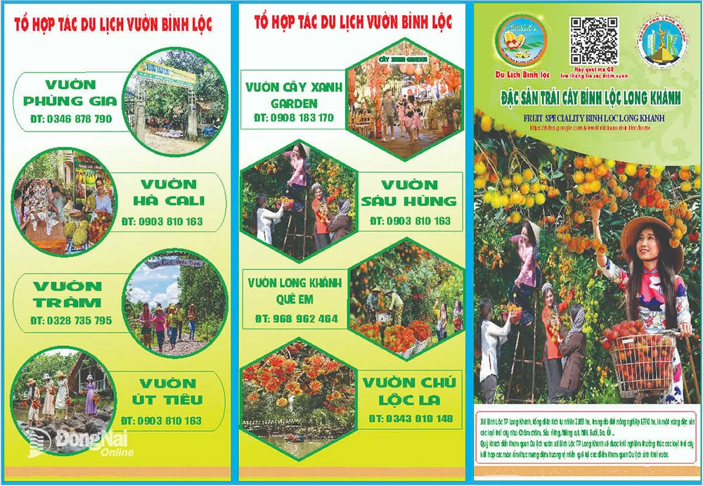7. Thông tin chỉ dẫn các vườn trái cây ở thành phố Long Khánh.  Ảnh: Minh Sang