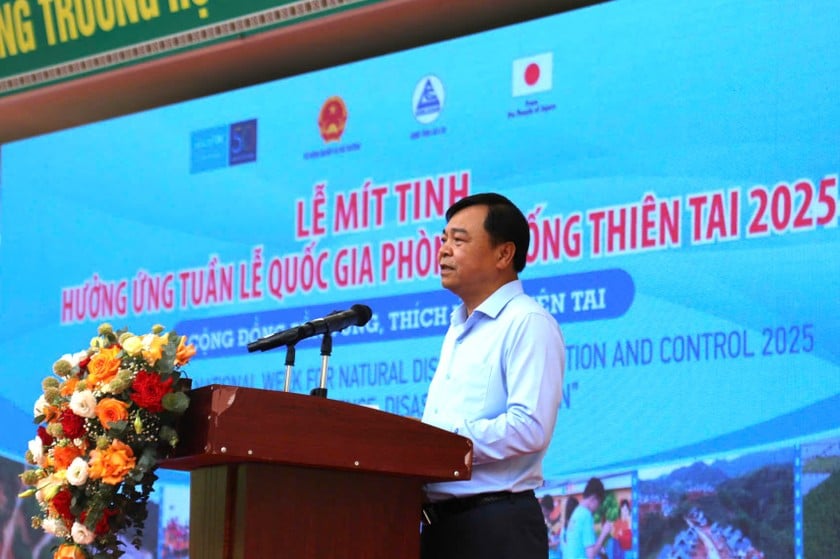 Thứ trưởng Bộ Nông nghiệp và Môi trường Nguyễn Hoàng Hiệp phát biểu tại buổi lễ.