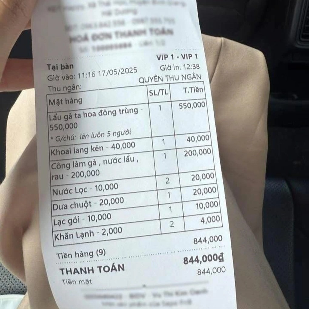 Hải Dương: Ăn lẩu gà, khách bị tính thêm 200.000 đồng tiền công và nước lẩu - 1