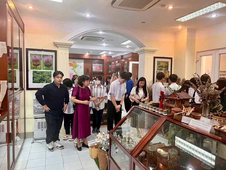 Học sinh Hà Nội trải nghiệm thực tế về đa dạng sinh học tại Viện Dược liệu ảnh 1