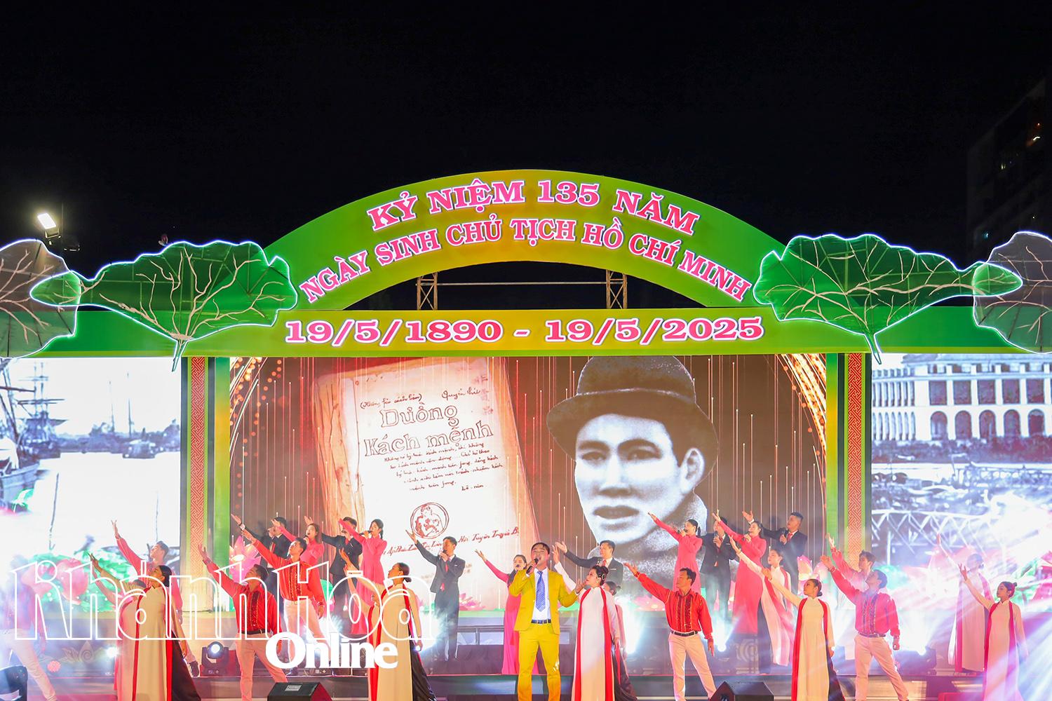Singing and dancing performance 