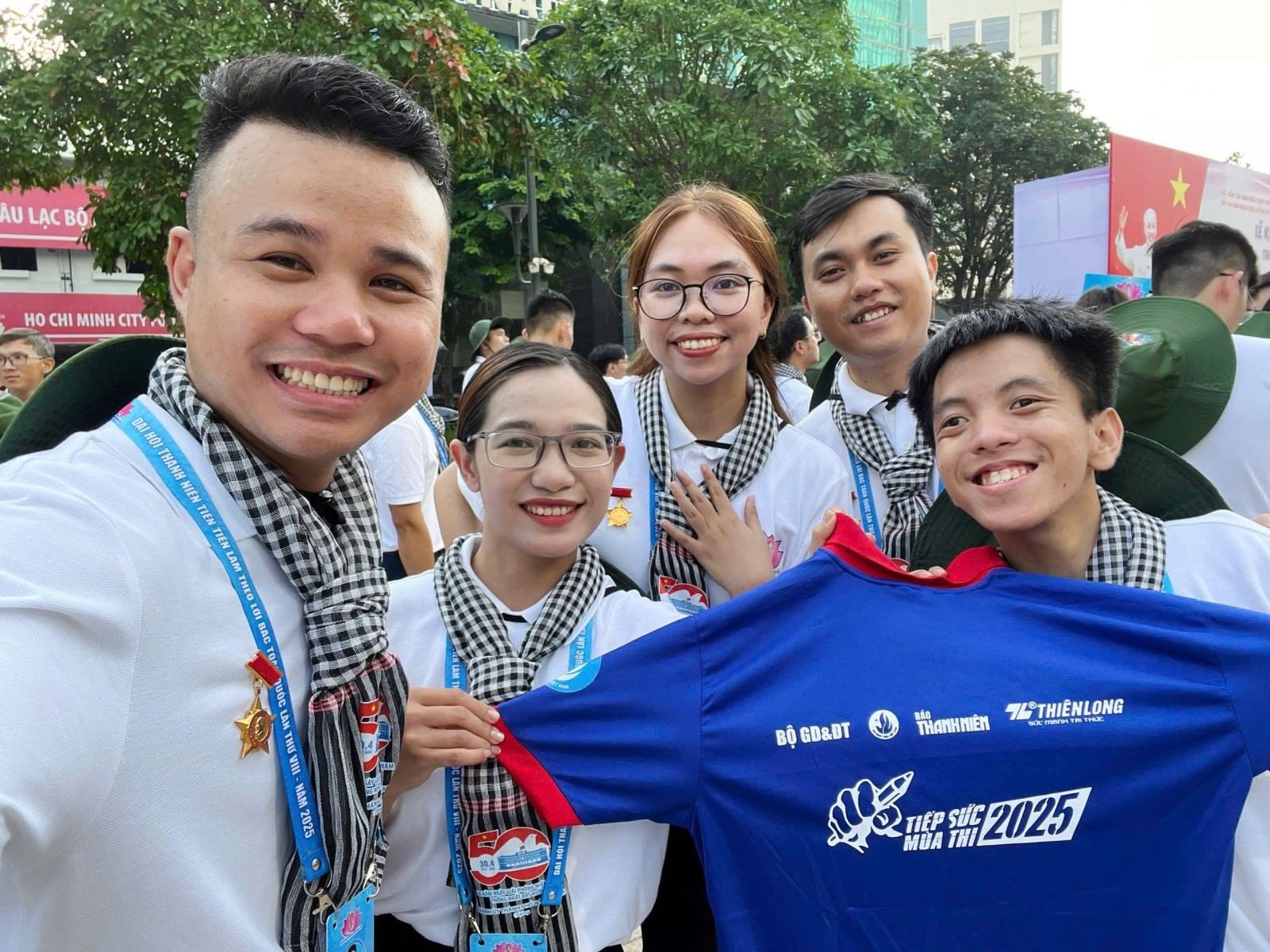Thanh niên Chương Đình Phúc tích cực tham gia các dự án vì cộng đồng.