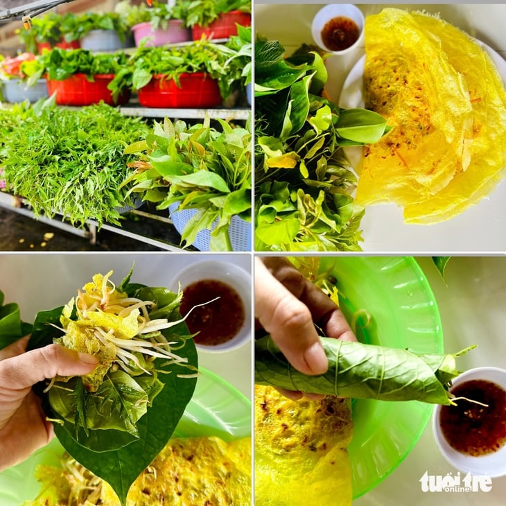 bánh xèo rau rừng - Ảnh 4.