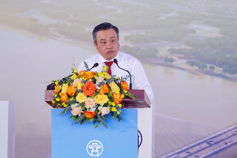Thủ tướng phát lệnh khởi công cầu Tứ Liên (Hà Nội)- Ảnh 4.