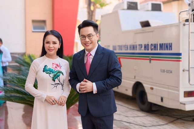 MC Tấn Tài, Quỳnh Trâm – Bộ đôi tạo dấu ấn đẹp- Ảnh 1.