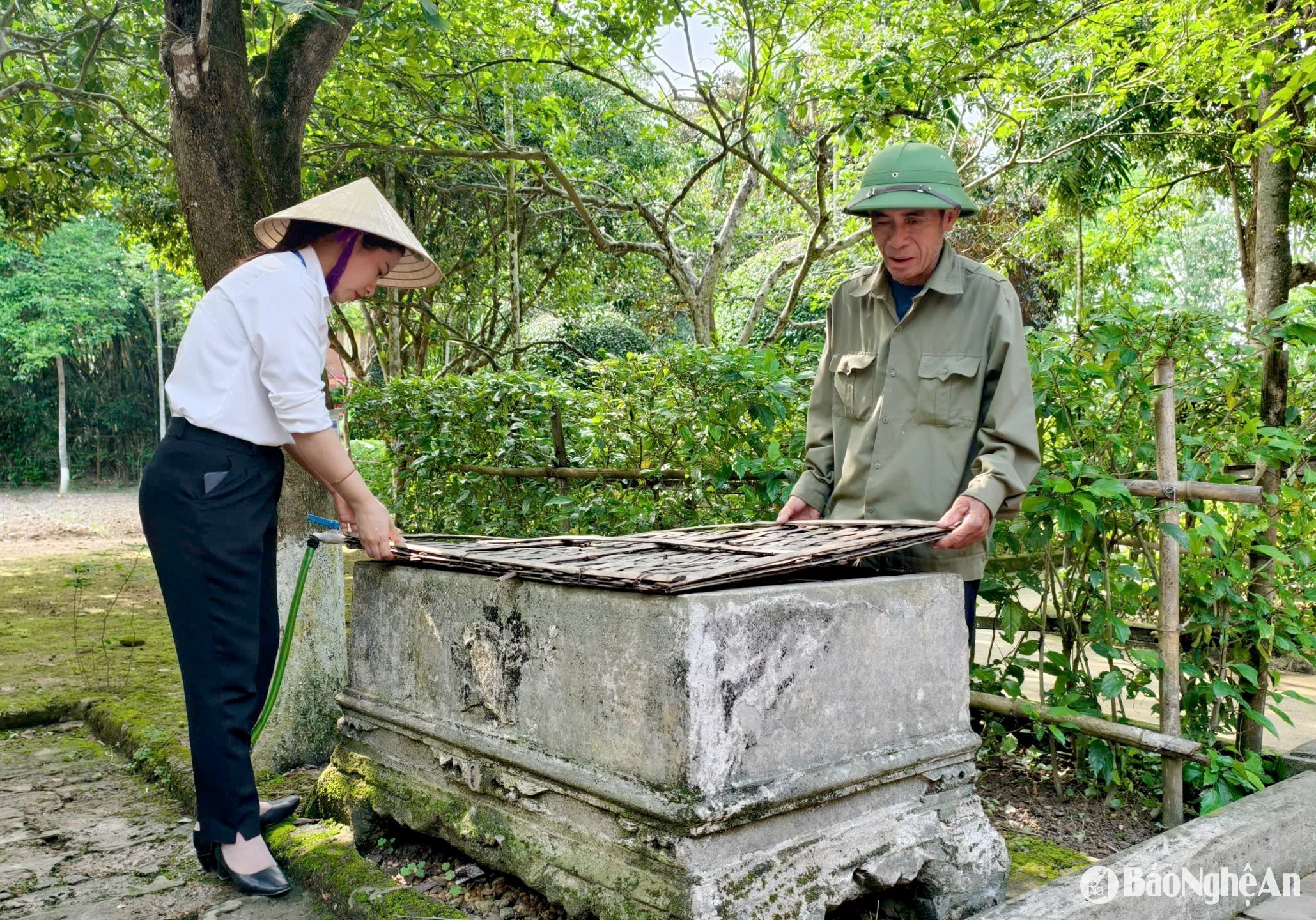 khu di tích kim liên trùng tu Ảnh Diệp Thanh