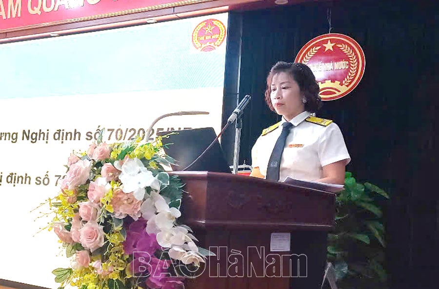 Đội Thuế liên huyện Phủ Lý  Kim Bảng triển khai áp dụng hóa đơn điện tử khởi tạo từ máy tính tiền