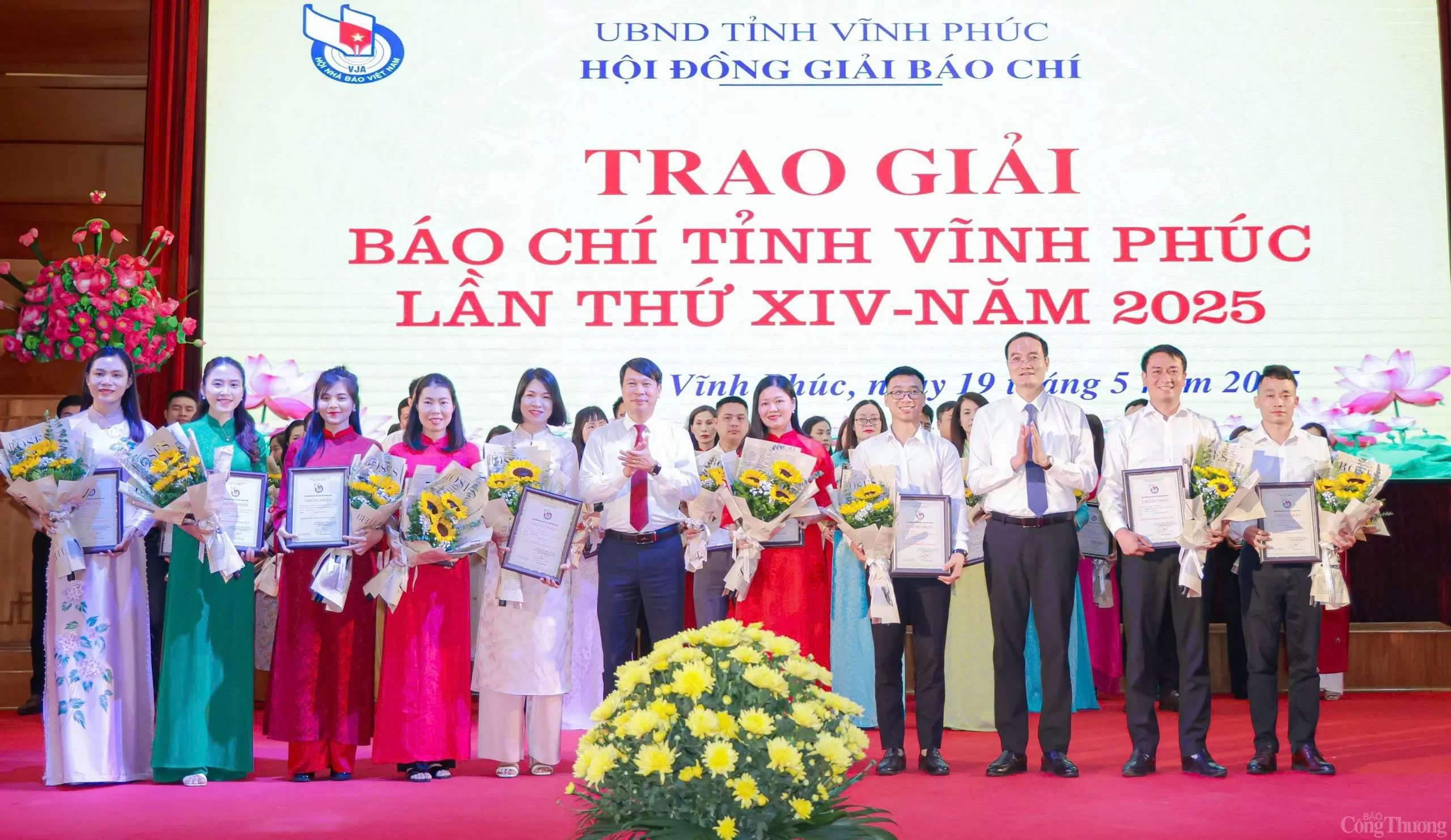 Báo Công Thương đoạt giải Nhì Giải báo chí tỉnh Vĩnh Phúc 2025