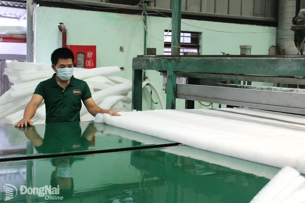 Sản xuất tại một doanh nghiệp ở huyện Vĩnh Cửu. Ảnh:V.Gia