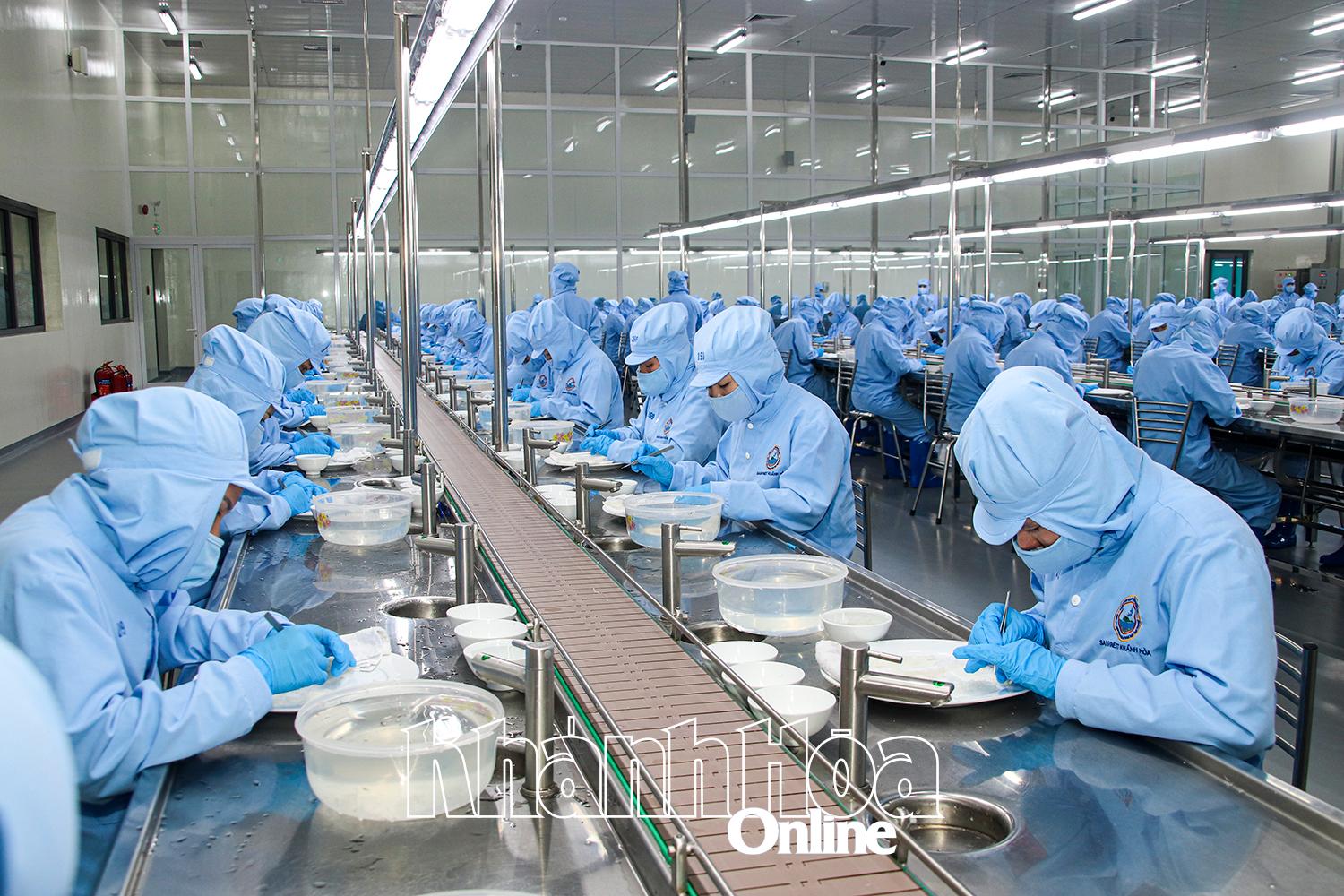 Refining bird's nest at Khanh Hoa Bird's Nest Beverage Joint Stock Company.