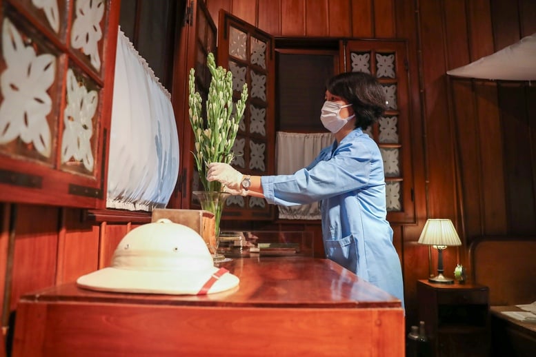 Sáng tháng 5 cùng những người thầm lặng chăm sóc Khu di tích Chủ tịch Hồ Chí Minh tại Phủ Chủ tịch- Ảnh 4.