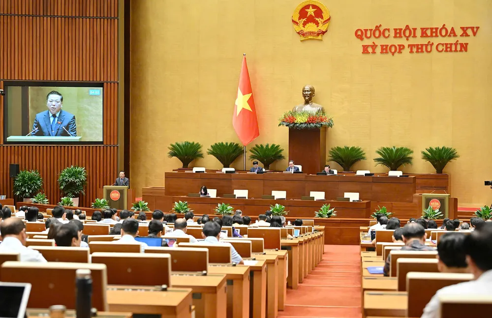 Phiên họp Quốc hội ngày 19-5. Ảnh: QUANG PHÚC